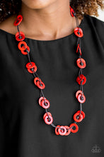 Load image into Gallery viewer, Paparazzi Accessories ✽ Waikiki Winds - Red Necklace✽Flat Rate Ship $4.50✽