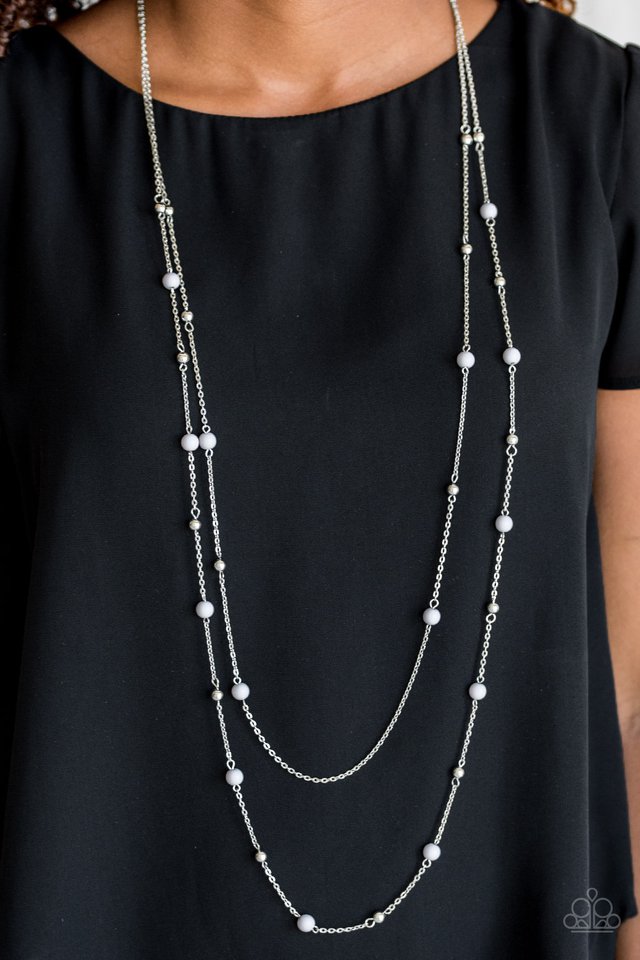 Paparazzi Accessories ❋Beach Party Pageant - Silver Necklace❋ Flat Rate Ship $4.50❋