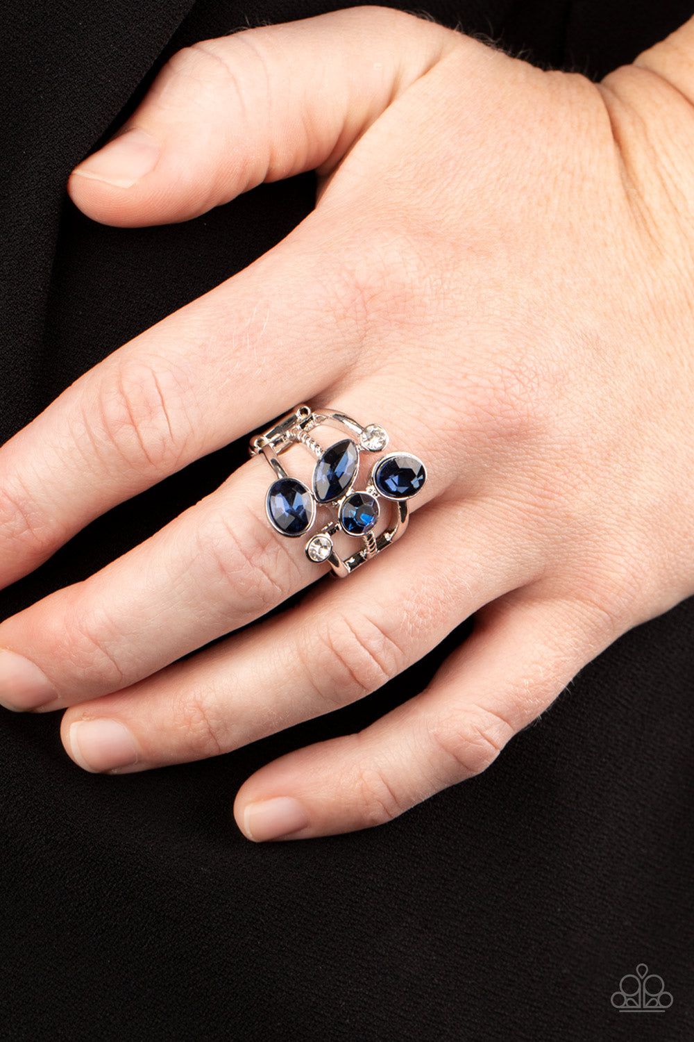 Paparazzi Accessories ✽ Metro Mingle - Blue Ring✽Flat Rate Ship $4.50✽