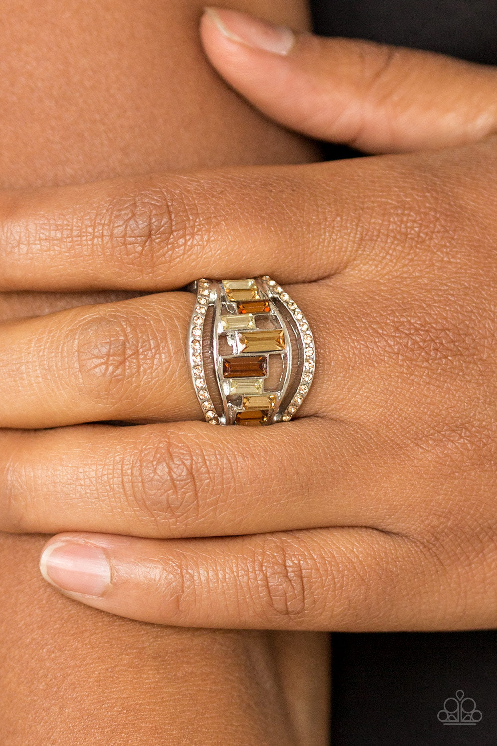 Paparazzi Accessories ✽ Treasure Chest Charm - Brown Ring✽Flat Rate Ship $4.50✽
