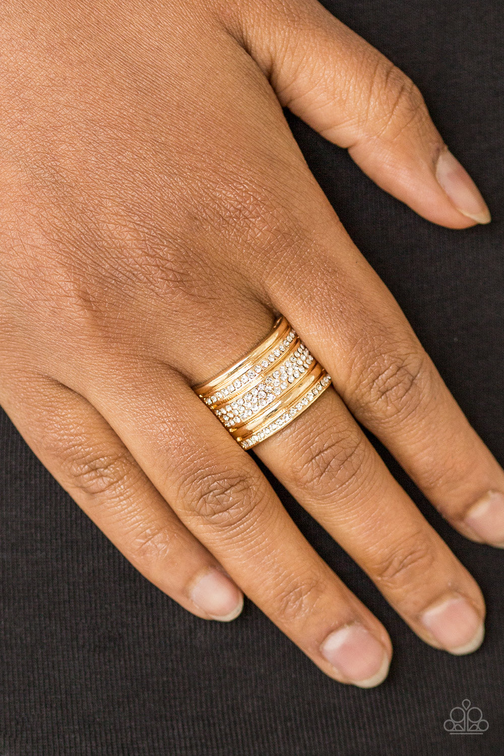 Paparazzi Accessories ✽ Top Dollar Drama - Gold Ring✽Flat Rate Ship $4.50✽