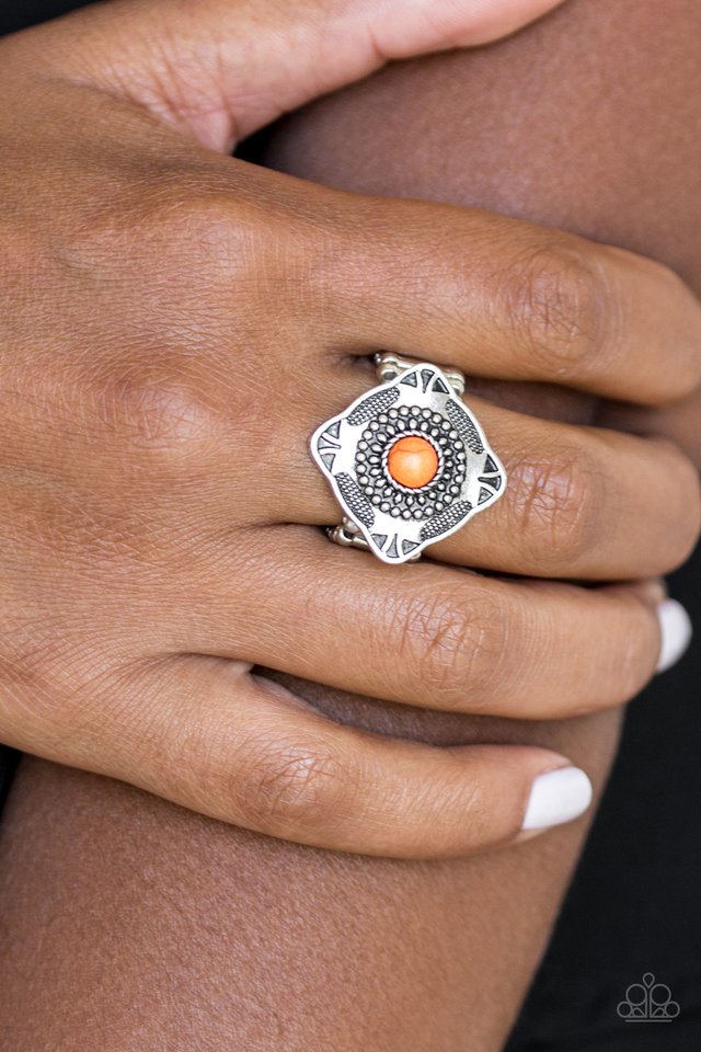 Paparazzi Accessories ❋Four Corners Fashion - Orange Ring❋ Flat Rate Ship $4.50❋
