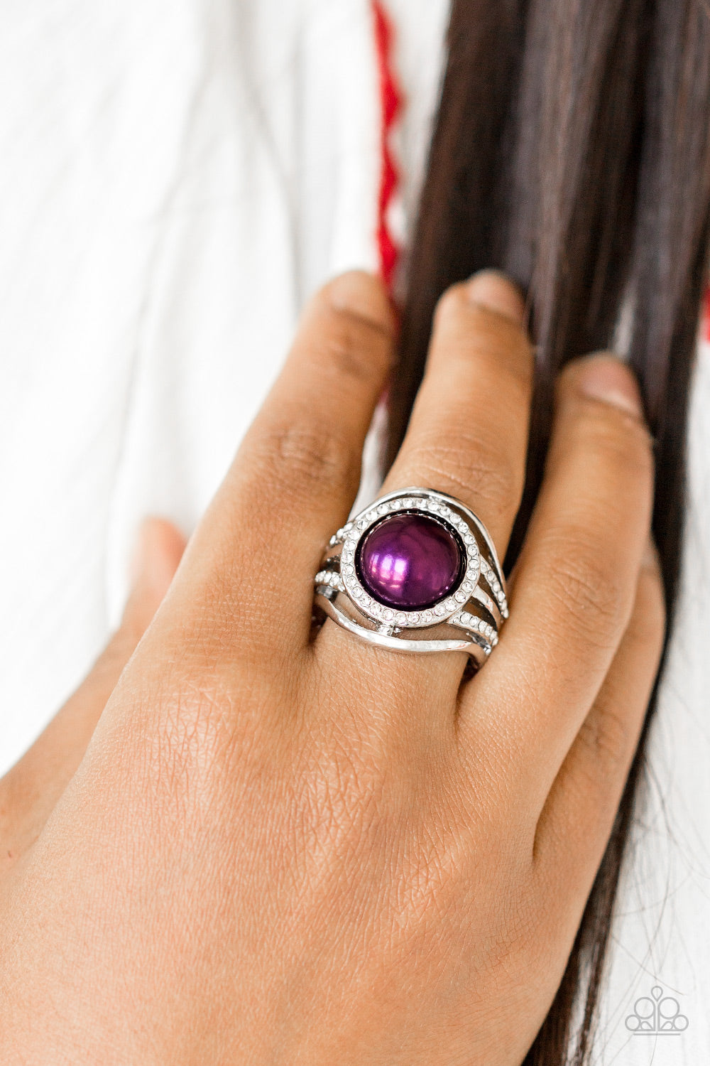 Paparazzi Accessories ✽ Pampered In Pearls - Purple Ring✽Flat Rate Ship $4.50✽