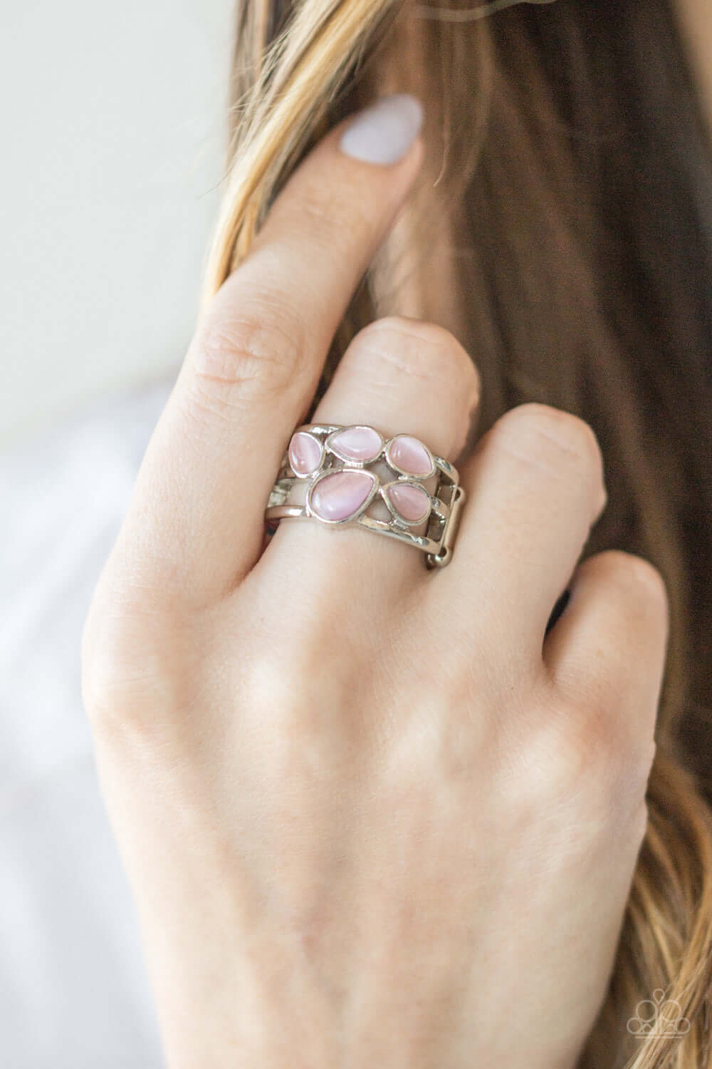 Paparazzi Accessories ✽ Dreamy Glow - Pink Ring✽Flat Rate Ship $4.50✽ - Image #2