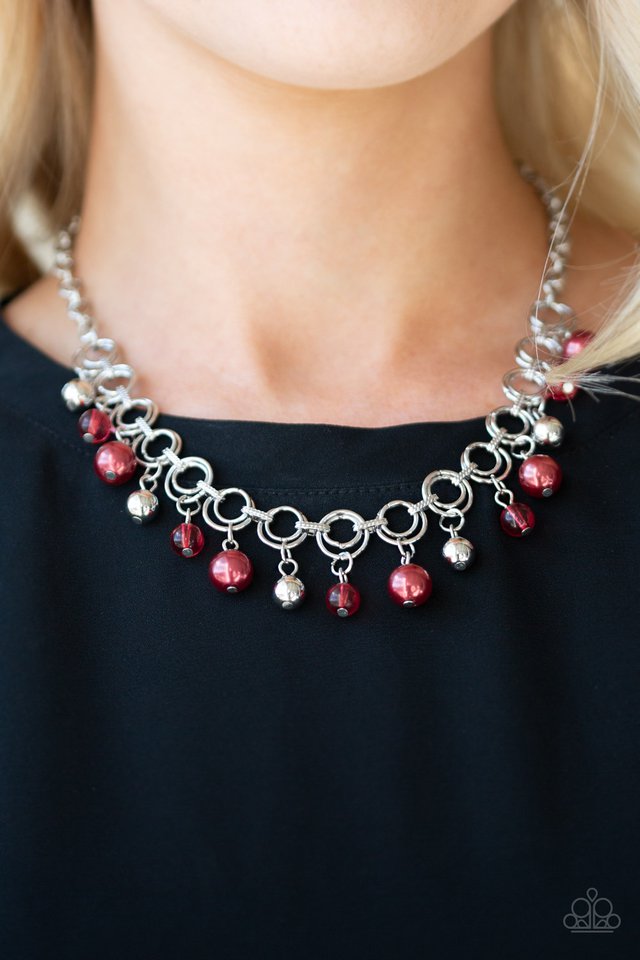 Paparazzi Accessories ✽ Fiercely Fancy - Red Necklace ✽ Flat Rate Ship $4.50?