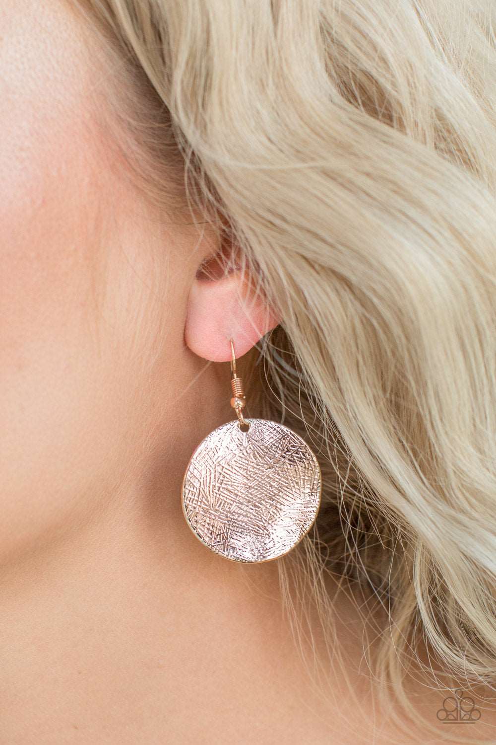 Paparazzi Accessories ✽ Basic Bravado - Rose Gold Earrings✽Flat Rate Ship $4.50✽