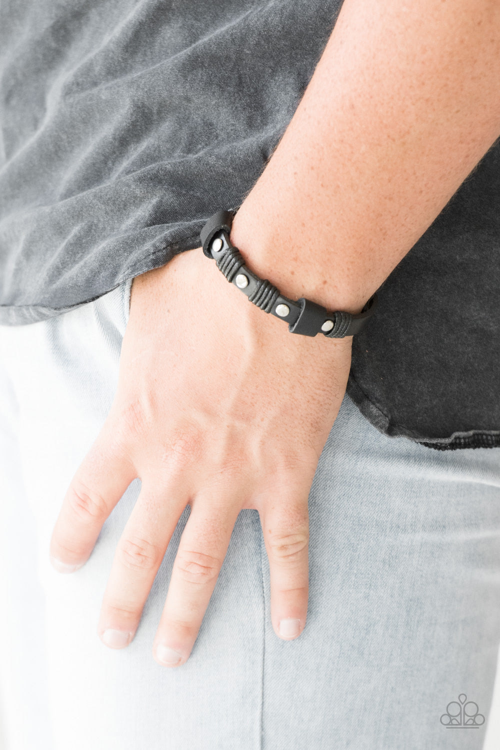 Paparazzi Accessories ❋Road Burner - Black Bracelet❋ Flat Rate Ship $4.50❋