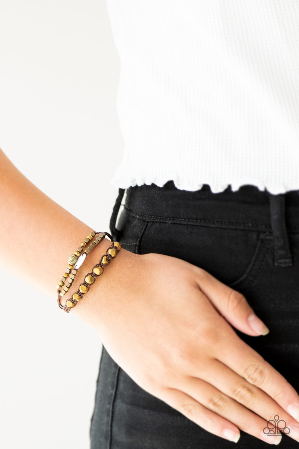 Paparazzi Accessories ✽ Trendy Tourist - Brass Bracelet✽Flat Rate Ship $4.50✽