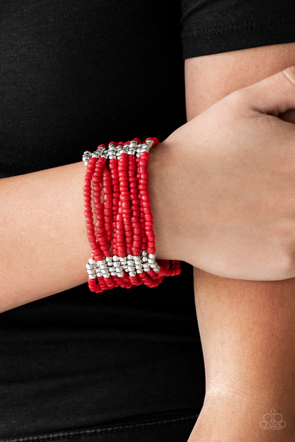 Paparazzi Accessories ✽ Outback Odyssey - Red Bracelet✽Flat Rate Ship $4.50✽