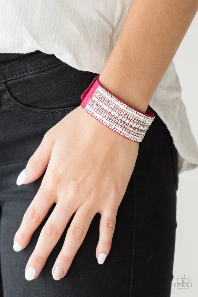 Paparazzi Accessories ✽Rebel Radiance - Pink Bracelet✽Flat Rate Ship $4.50✽