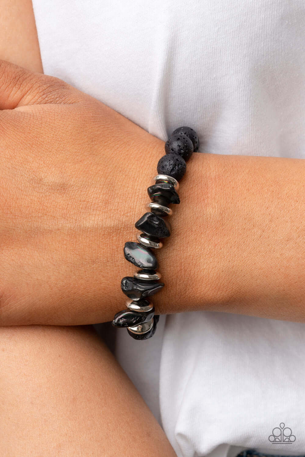 Paparazzi Accessories ❋Volcanic Vacay - Silver Bracelet❋ Flat Rate Ship $4.50❋ - Image #2