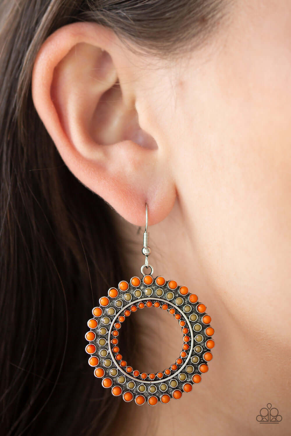 Paparazzi Accessories ✽ Rural Ripple - Orange Earrings✽Flat Rate Ship $4.50✽ - Image #2