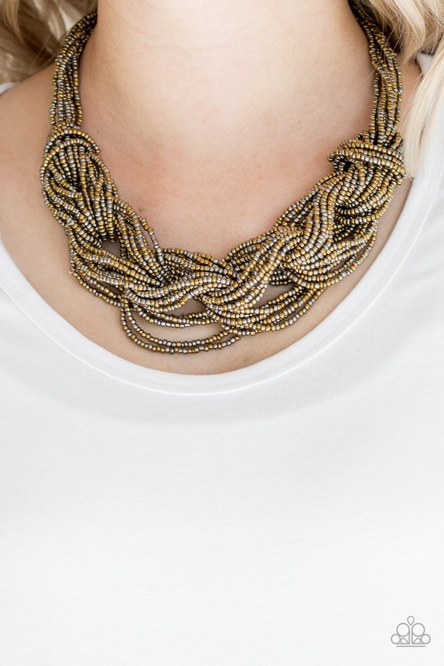 Paparazzi Accessories ❋City Catwalk - Brass Necklace❋ Flat Rate Ship $4.50❋
