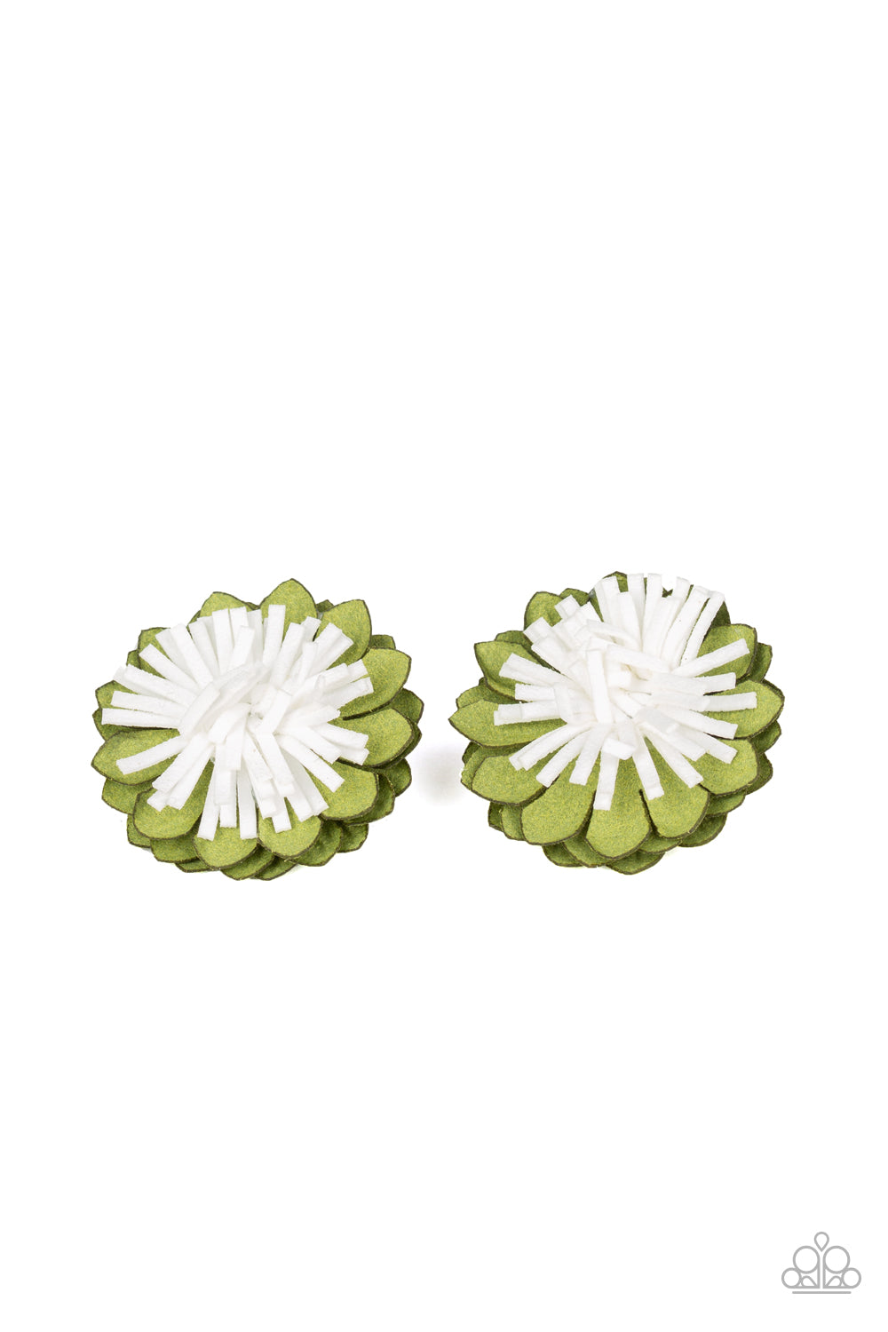 Paparazzi Accessories ✽ Blooming Bliss - Green Hair Clip✽Flat Rate Ship $4.50✽