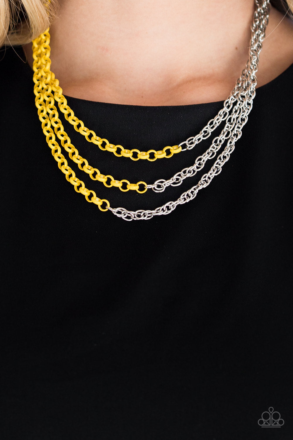Paparazzi Accessories ✽ Turn Up The Volume - Yellow Necklace✽Flat Rate Ship $4.50✽