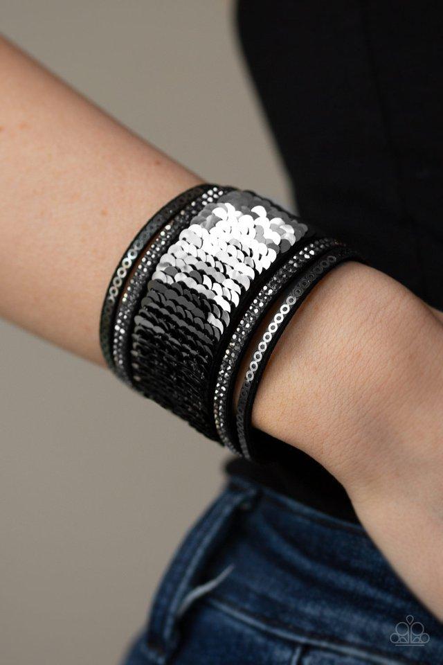 Paparazzi Accessories ✽Heads Or MERMAID Tails - Black Bracelet✽Flat Rate Ship $4.50✽ - Image #4
