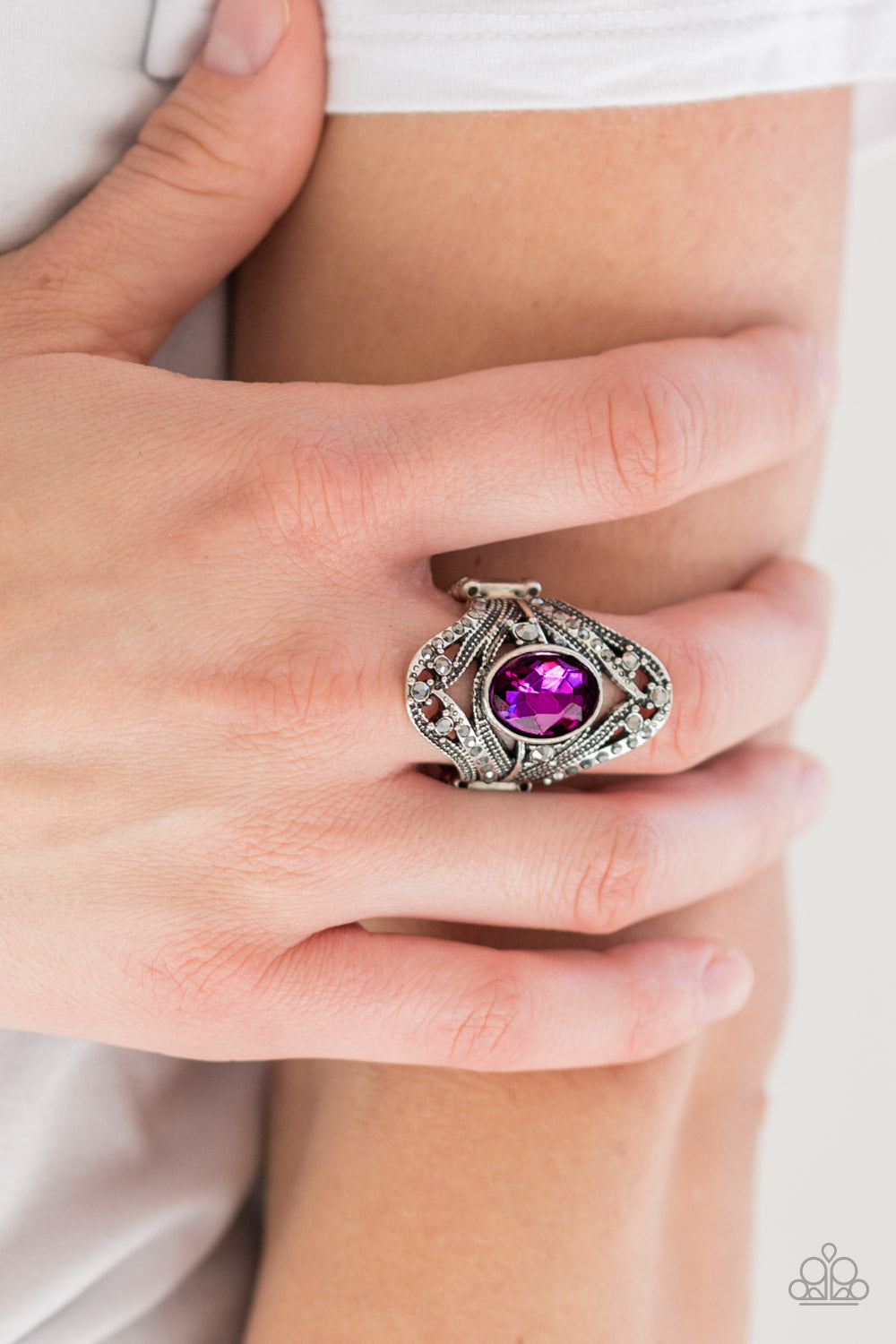 Paparazzi Accessories ✽ Red Carpet Rebel - Pink Ring✽Flat Rate Ship $4.50✽