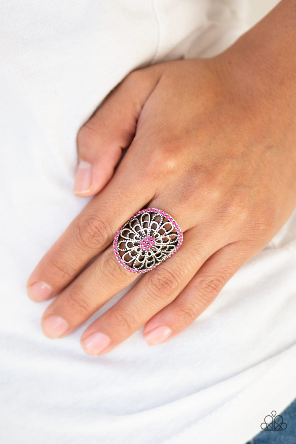Paparazzi Accessories ✽ Springtime Shimmer - Pink Ring✽Flat Rate Ship $4.50✽