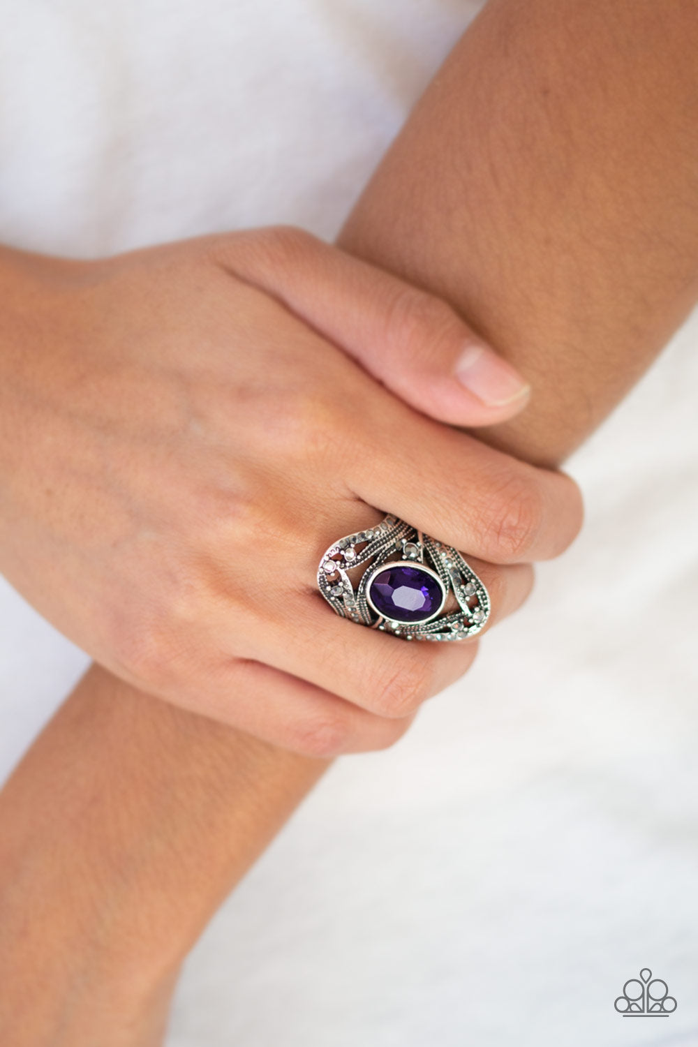 Paparazzi Accessories ✽ Red Carpet Rebel - Purple Ring✽Flat Rate Ship $4.50✽