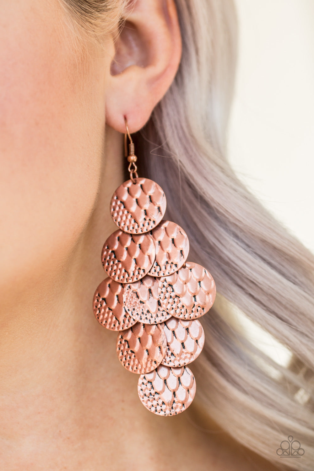 Paparazzi Accessories ✽ The Party Animal - Copper Earrings✽Flat Rate Ship $4.50✽