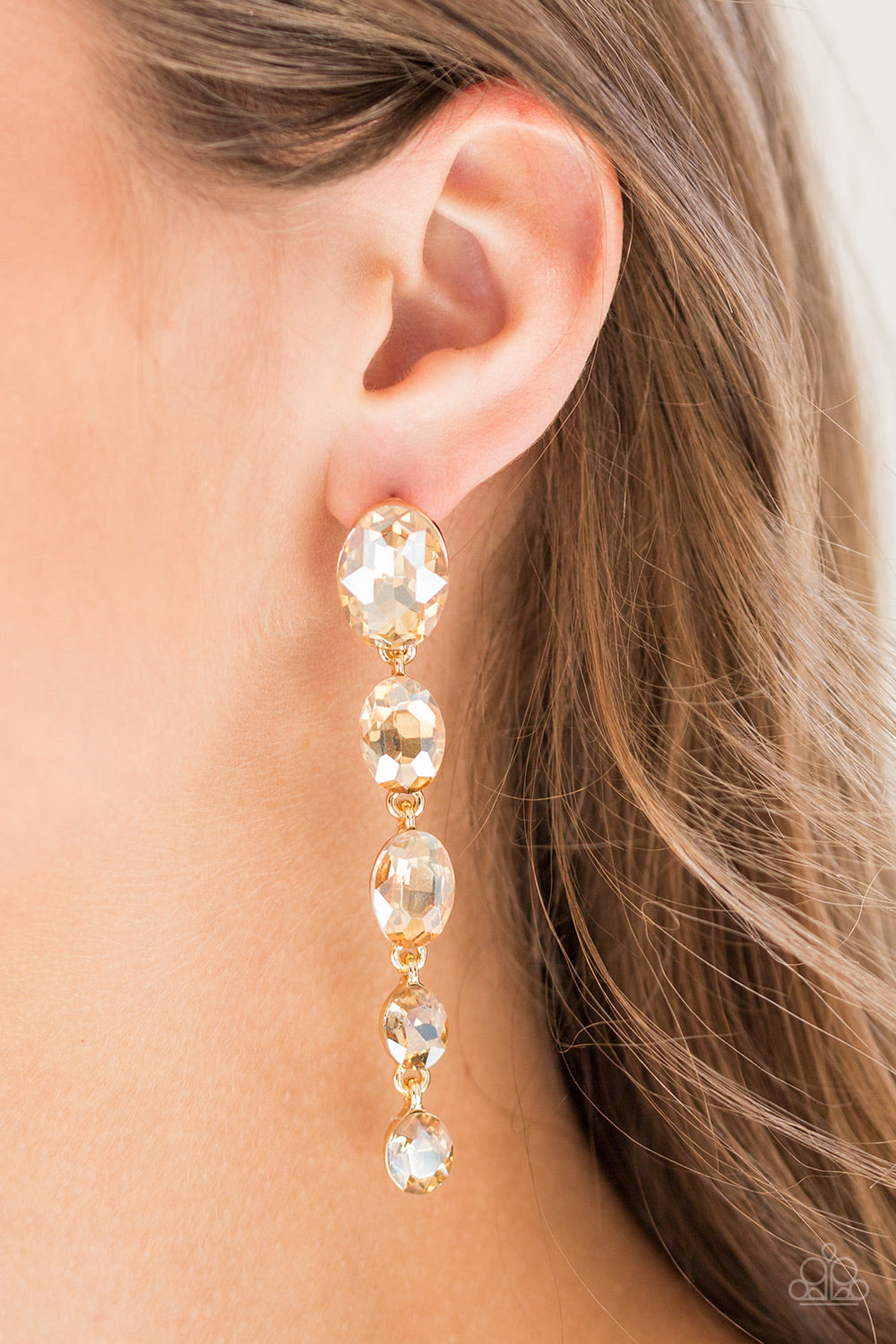 Paparazzi Accessories ✽ Red Carpet Radiance - Gold Post Earrings✽Flat Rate Ship $4.50✽