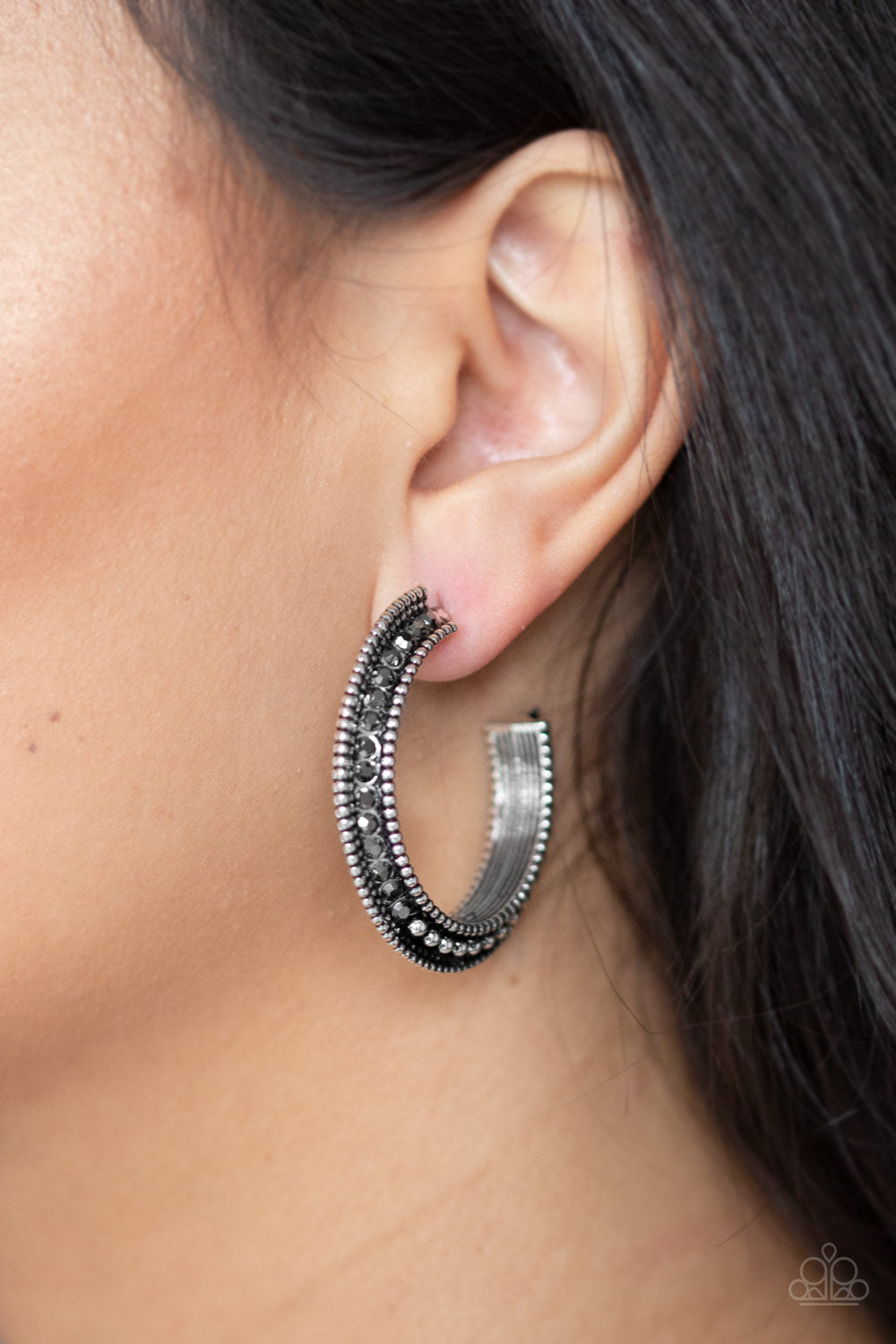 Paparazzi Accessories ✽ Retro Reverberation - Silver Earrings✽Flat Rate Ship $4.50✽