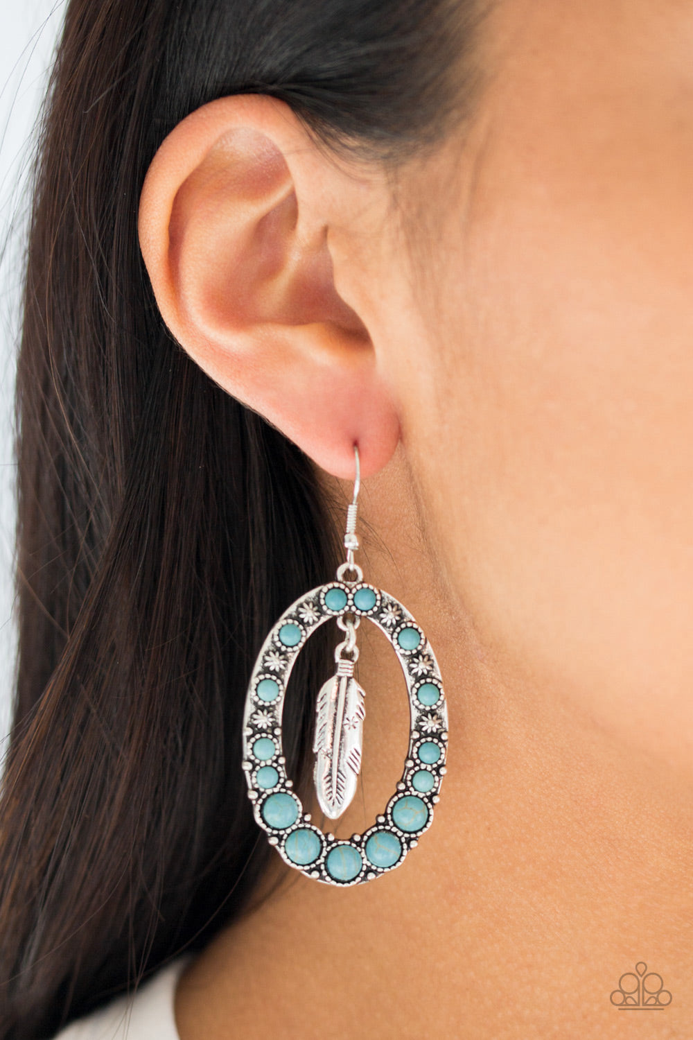 Paparazzi Accessories ✽ Put Up A FLIGHT - Blue Earrings✽Flat Rate Ship $4.50✽