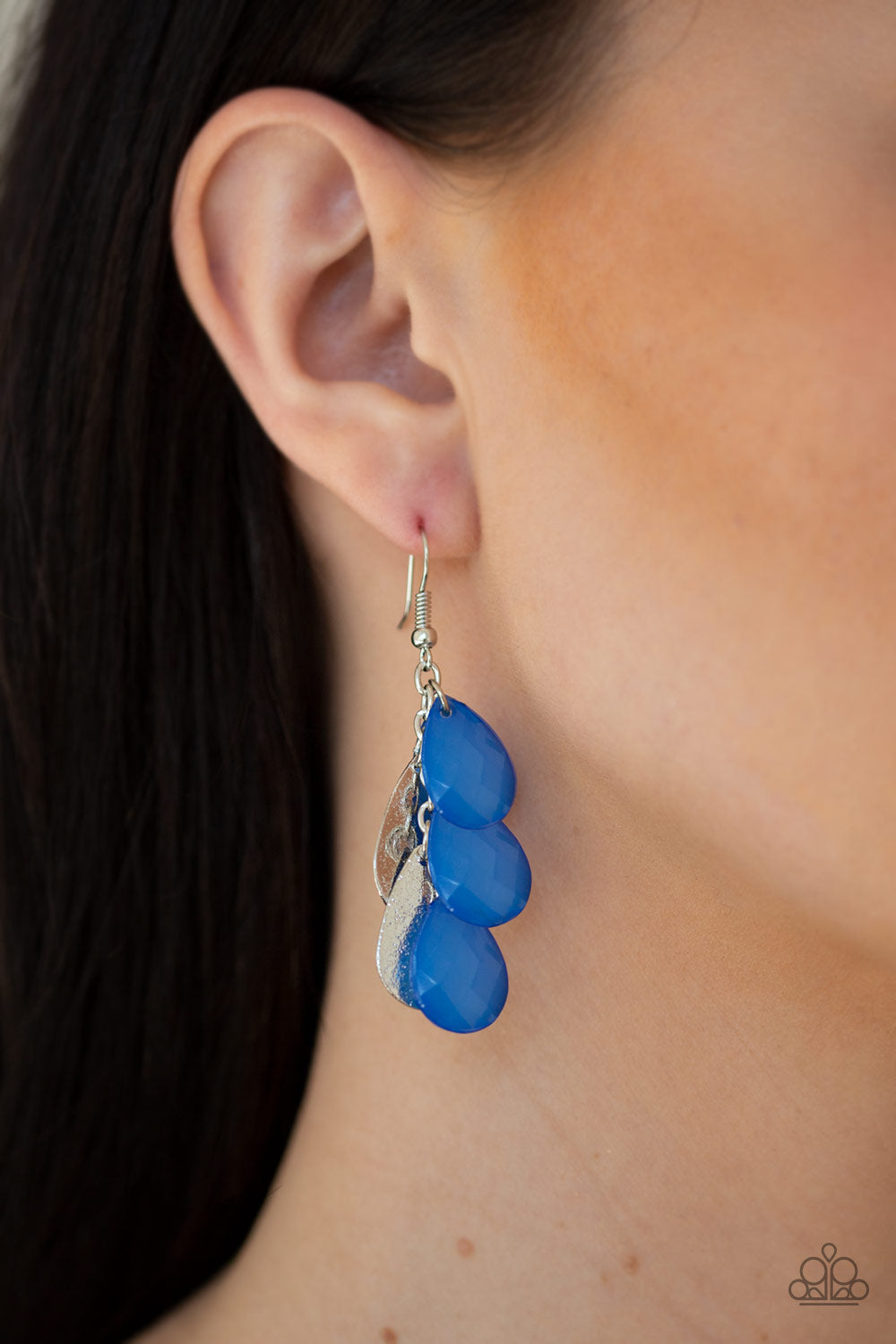 Paparazzi Accessories ✽ Seaside Stunner - Blue Earrings✽Flat Rate Ship $4.50✽