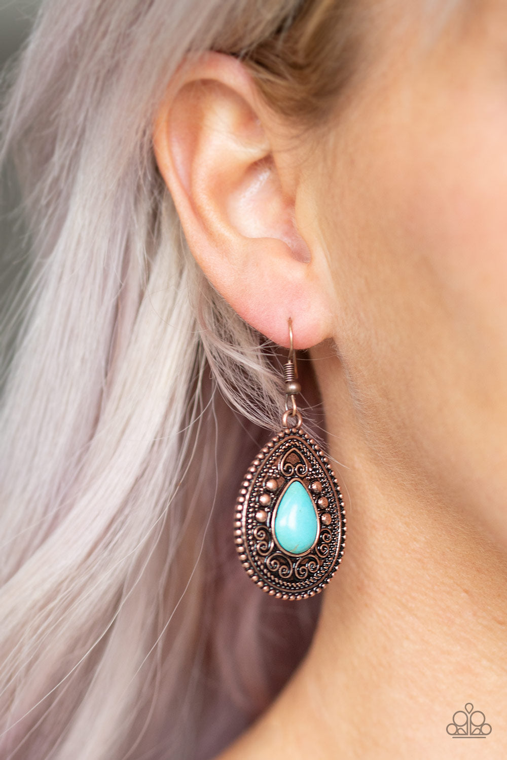 Paparazzi Accessories ✽ Desert Nirvana - Copper Earrings✽Flat Rate Ship $4.50✽