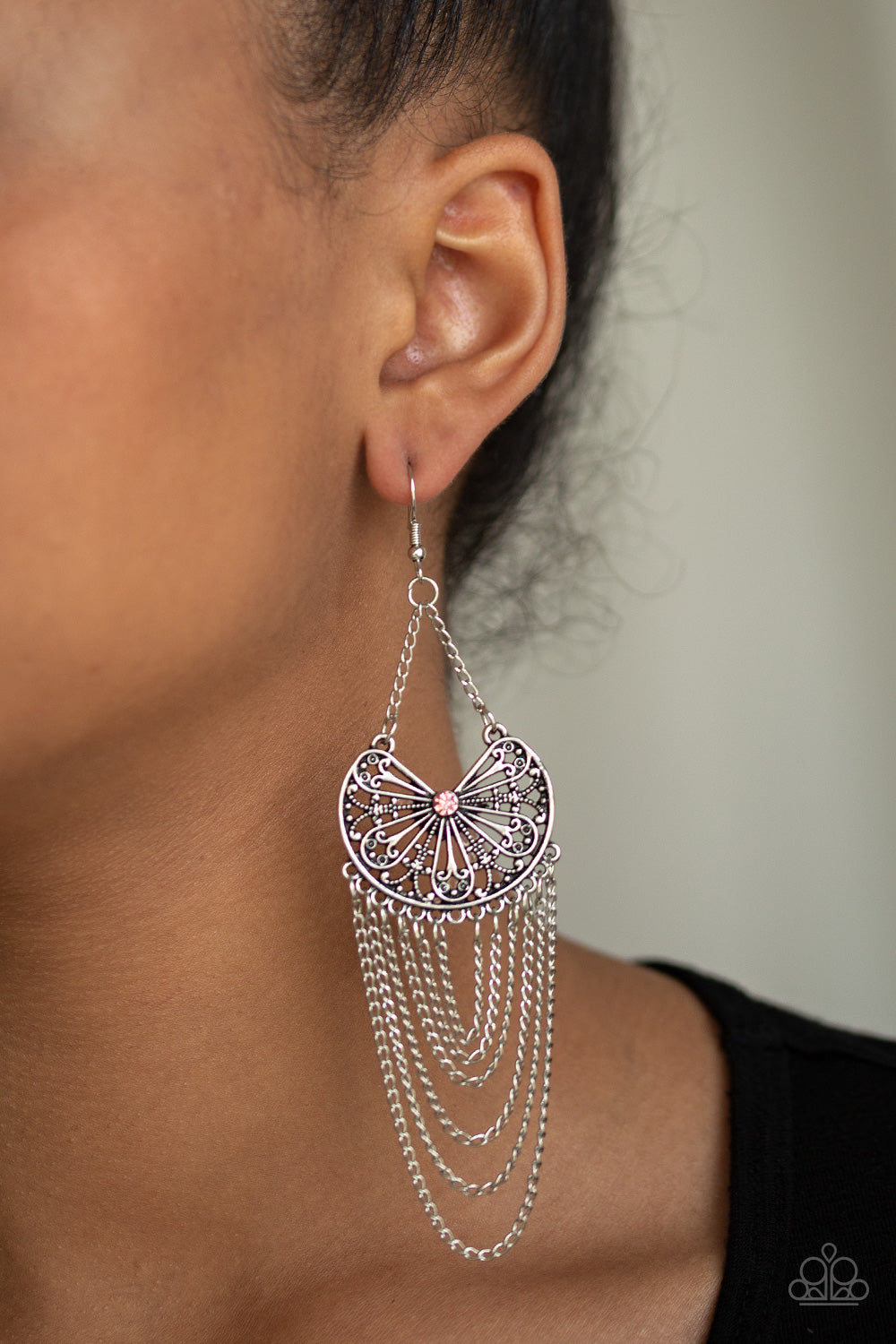 Paparazzi Accessories ✽ So Social Butterfly - Pink Earrings✽Flat Rate Ship $4.50✽
