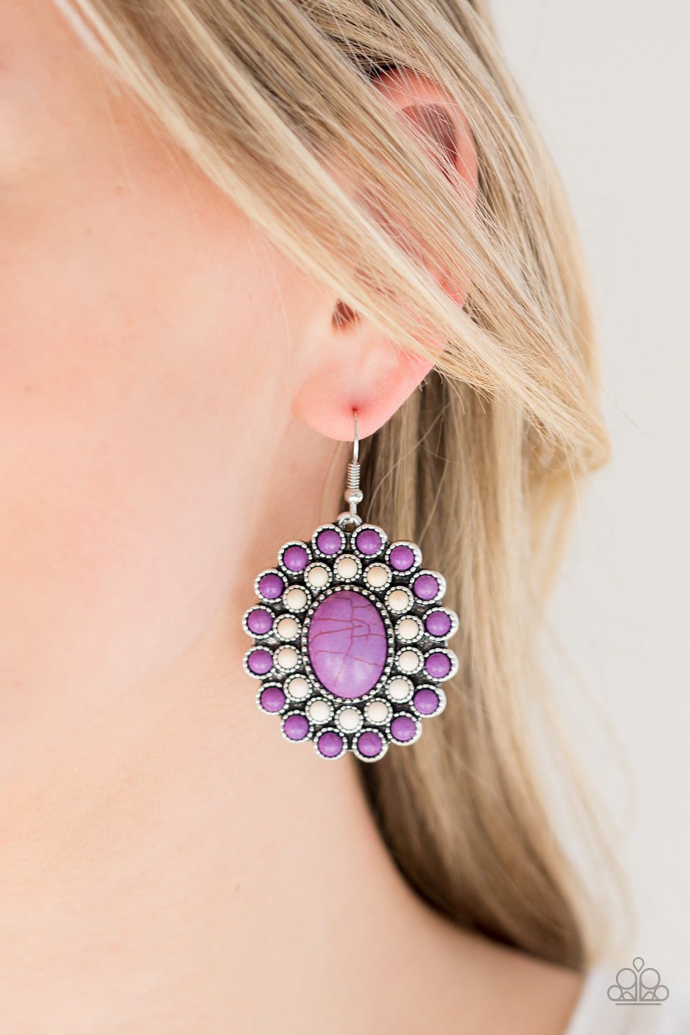 Paparazzi Accessories ✽ Stone Solstice - Purple Earrings✽Flat Rate Ship $4.50✽