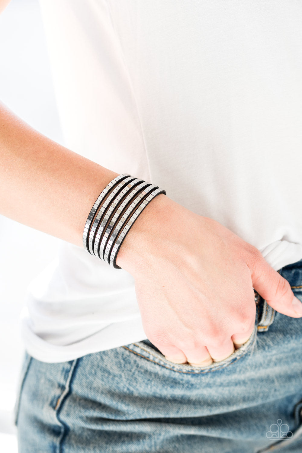 Paparazzi Accessories ✽ Disco Dazzle - Black Bracelet✽Flat Rate Ship $4.50✽