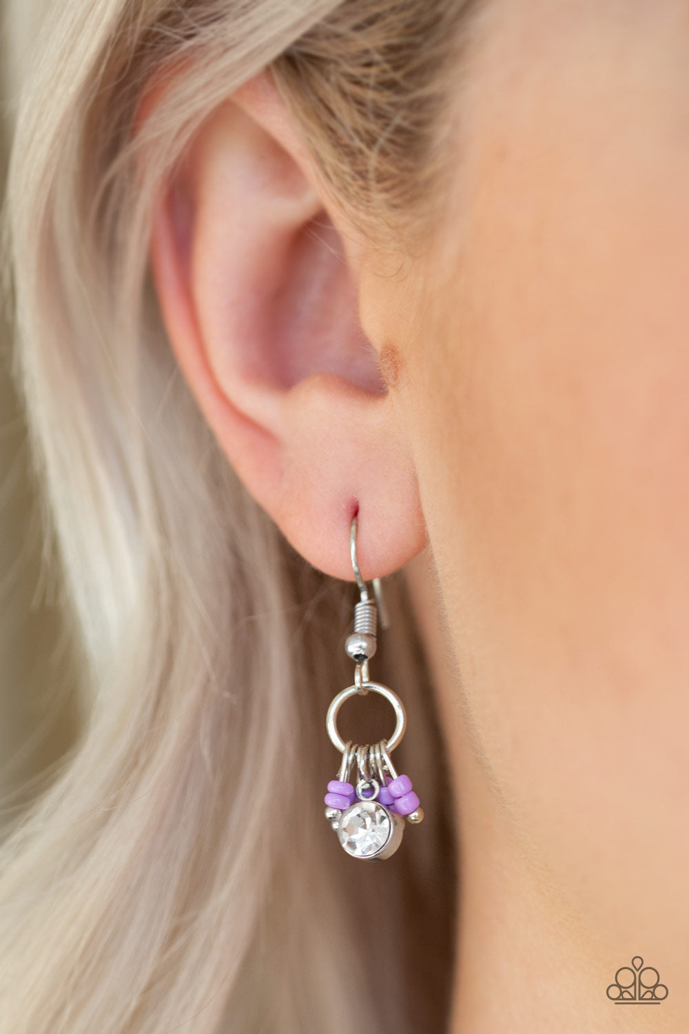 Paparazzi Accessories ✽ Twinkling Trinkets - Purple Earrings✽Flat Rate Ship $4.50✽