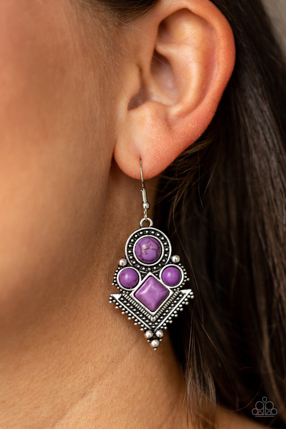 Paparazzi Accessories ✽ So Sonoran - Purple Earrings✽Flat Rate Ship $4.50✽