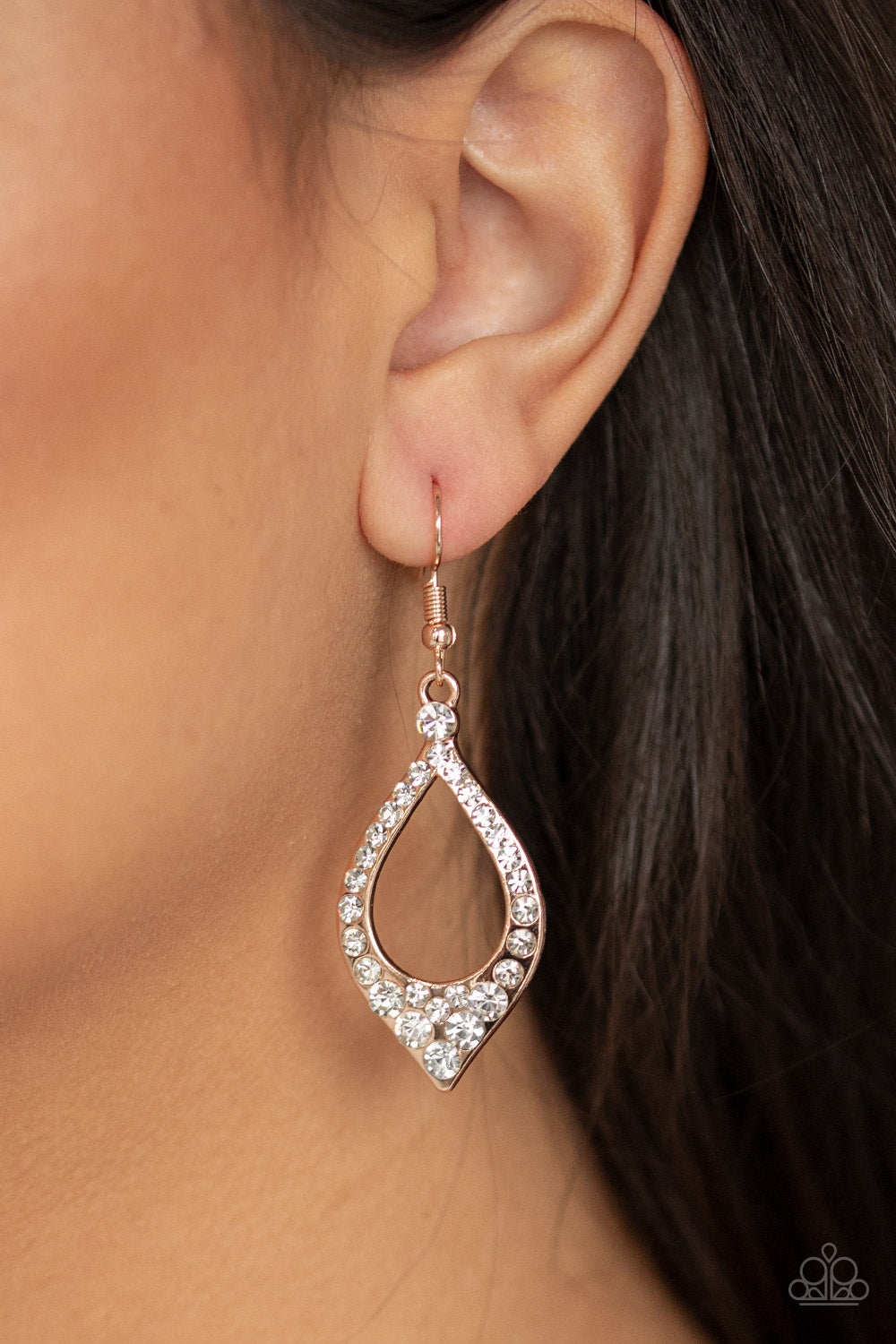 Paparazzi Accessories ✽ Finest First Lady - Rose Gold Earrings✽Flat Rate Ship $4.50✽