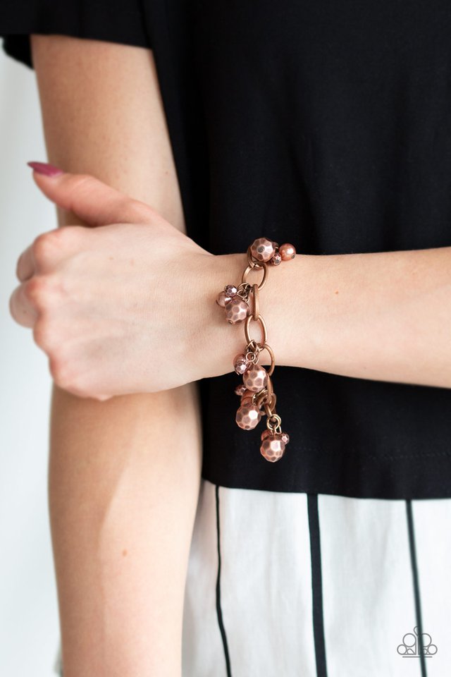 Paparazzi Accessories ✽ Make Do In Malibu - Copper Bracelet ✽ Flat Rate Ship $4.50?
