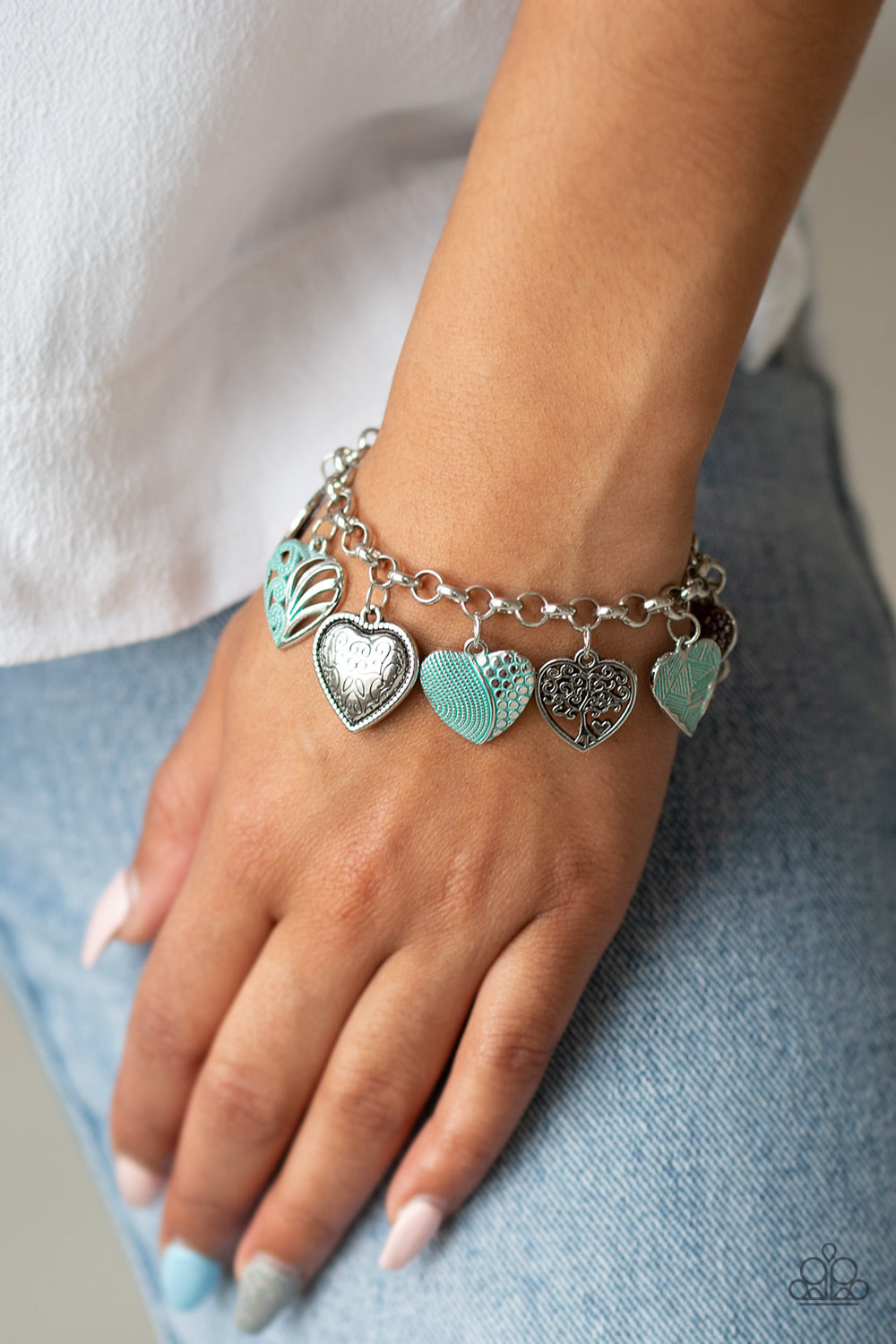 Paparazzi Accessories ✽ Garden Hearts - Green Bracelet✽Flat Rate Ship $4.50✽