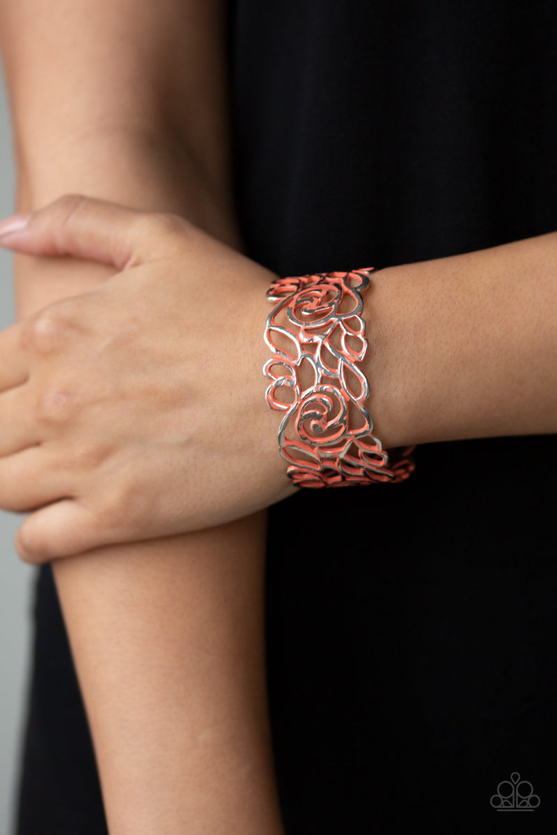 Paparazzi Accessories ❋Victorian Gardens - Orange Bracelet❋ Flat Rate Ship $4.50❋