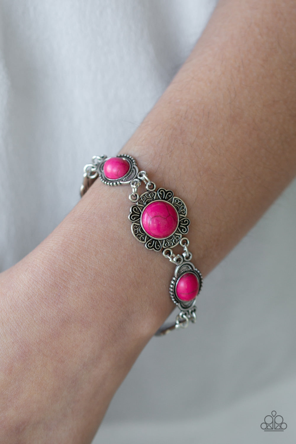 Paparazzi Accessories ✽ Serenely Southern - Pink Bracelet✽Flat Rate Ship $4.50✽