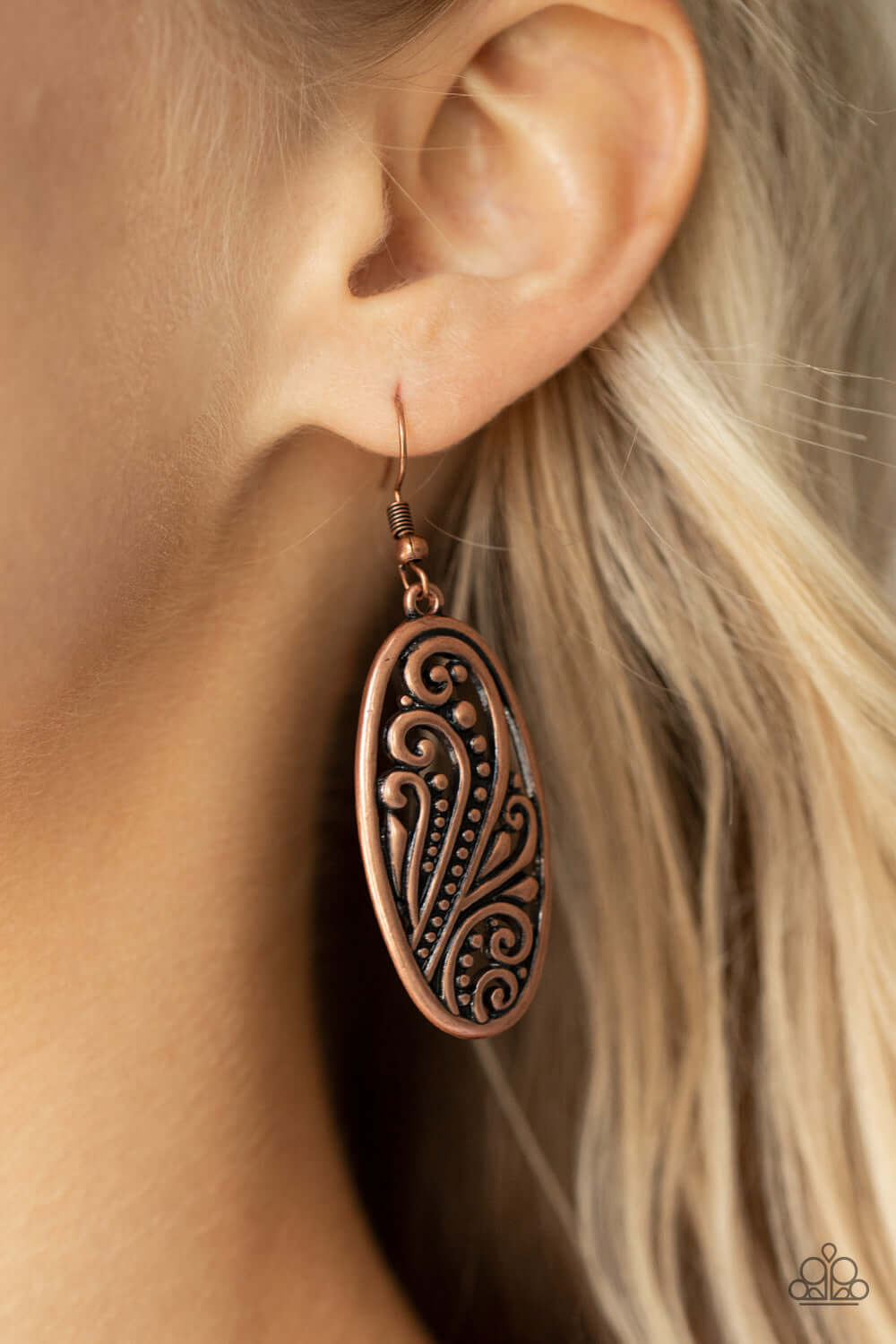 Paparazzi Accessories ❋High Tide Terrace - Copper Earrings❋ Flat Rate Ship $4.50❋ - Image #2