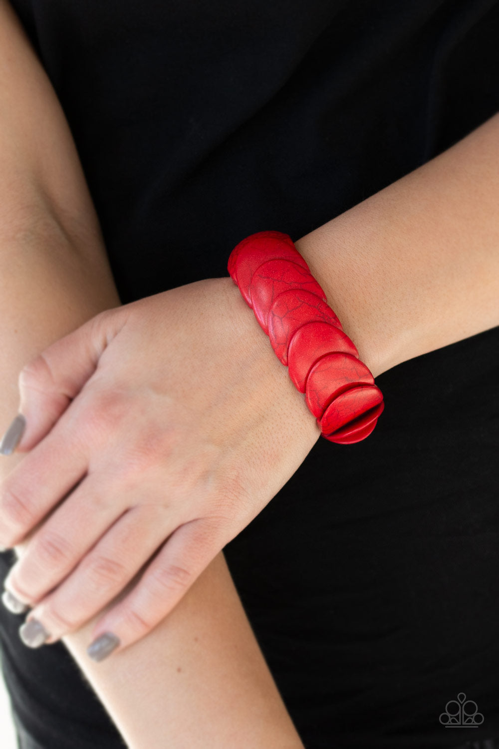 Paparazzi Accessories ✽ Nomadic Nature - Red Bracelet✽Flat Rate Ship $4.50✽
