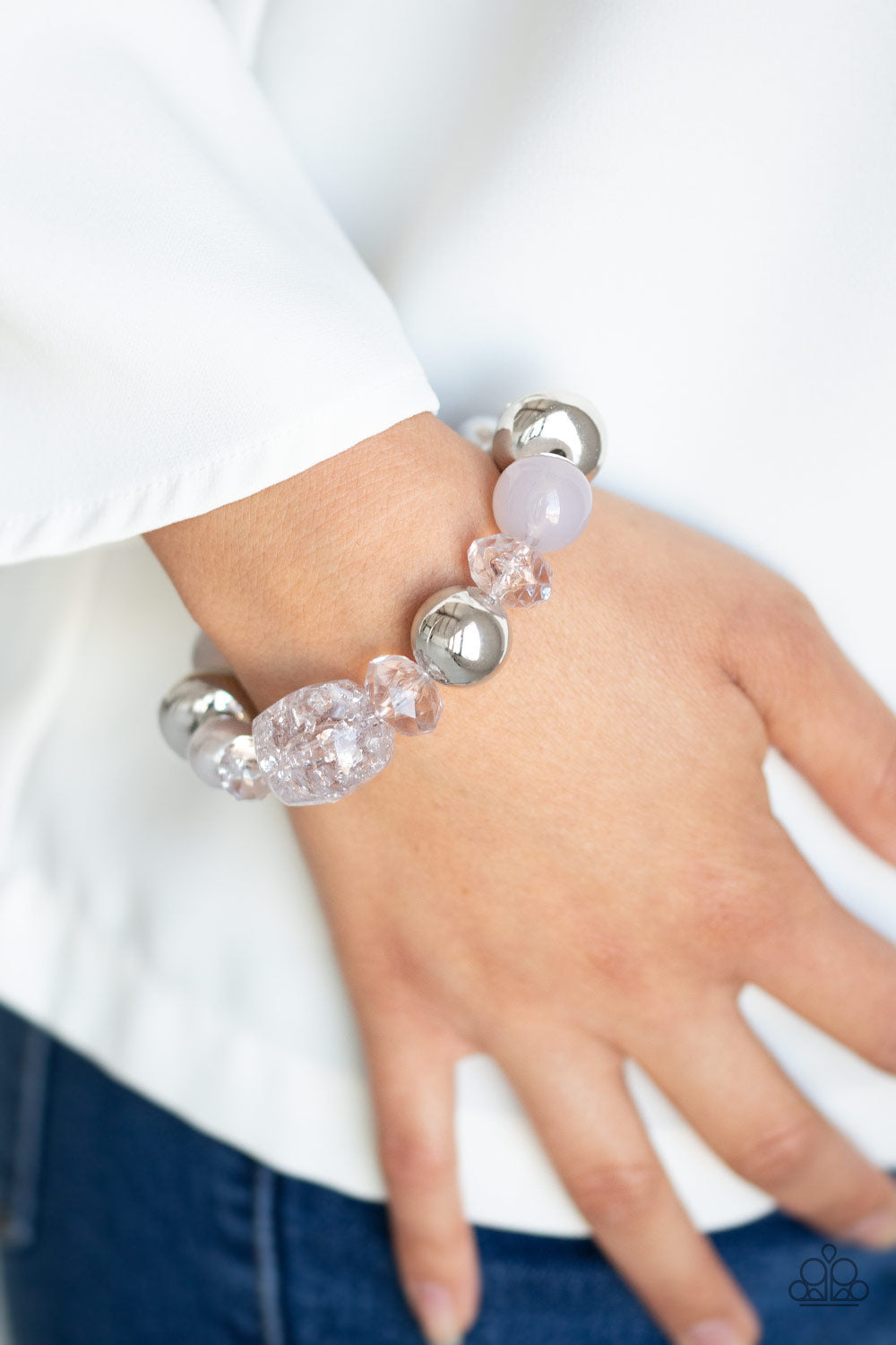 Paparazzi Accessories ❋Ice Ice-Breaker - Silver Bracelet❋ Flat Rate Ship $4.50❋