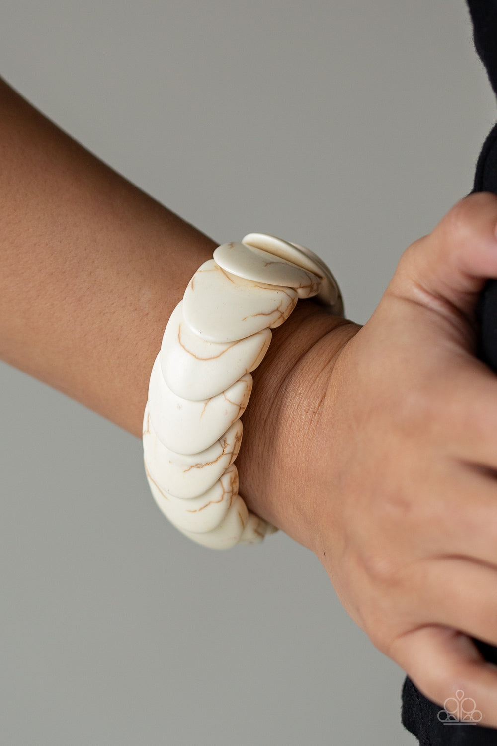 Paparazzi Accessories ✽ Nomadic Nature - White Bracelet✽Flat Rate Ship $4.50✽