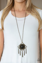 Load image into Gallery viewer, Paparazzi Accessories ✽ Sandstone Solstice - Brass Necklace✽Flat Rate Ship $4.50✽