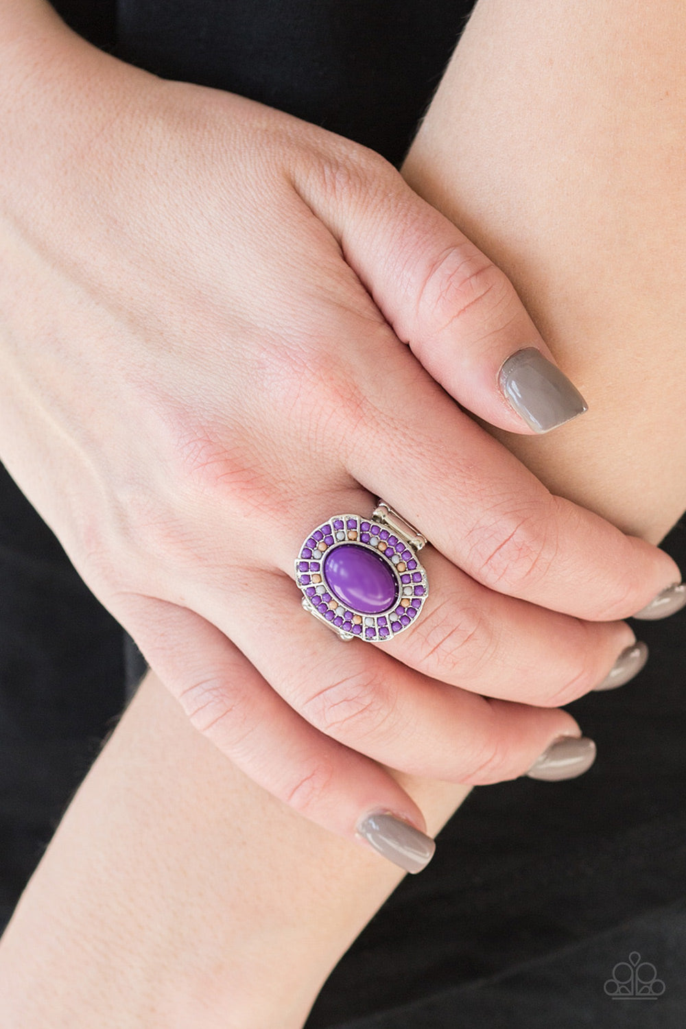 Paparazzi Accessories ✽ Colorfully Rustic - Purple Ring✽Flat Rate Ship $4.50✽