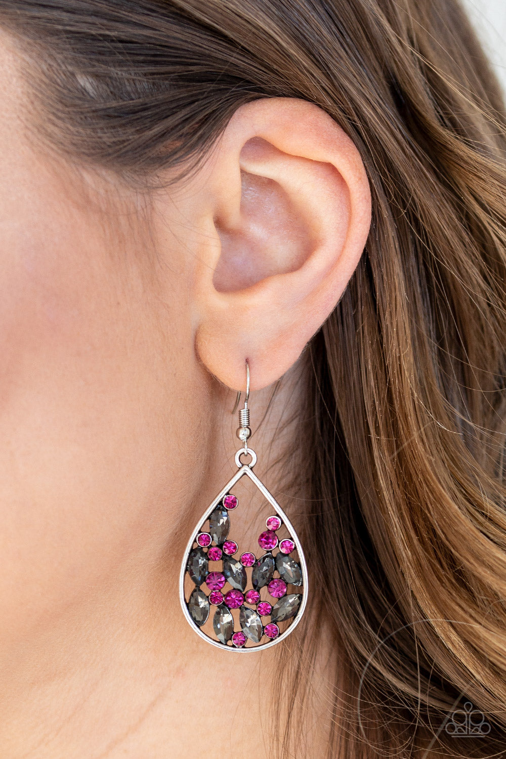 Paparazzi Accessories ✽ Cash or Crystal? - Pink Earrings✽Flat Rate Ship $4.50✽