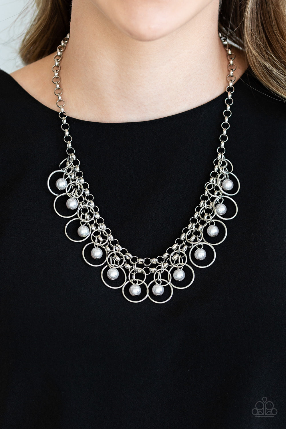 Paparazzi Accessories ✽ Party Time - Silver Necklace✽Flat Rate Ship $4.50✽
