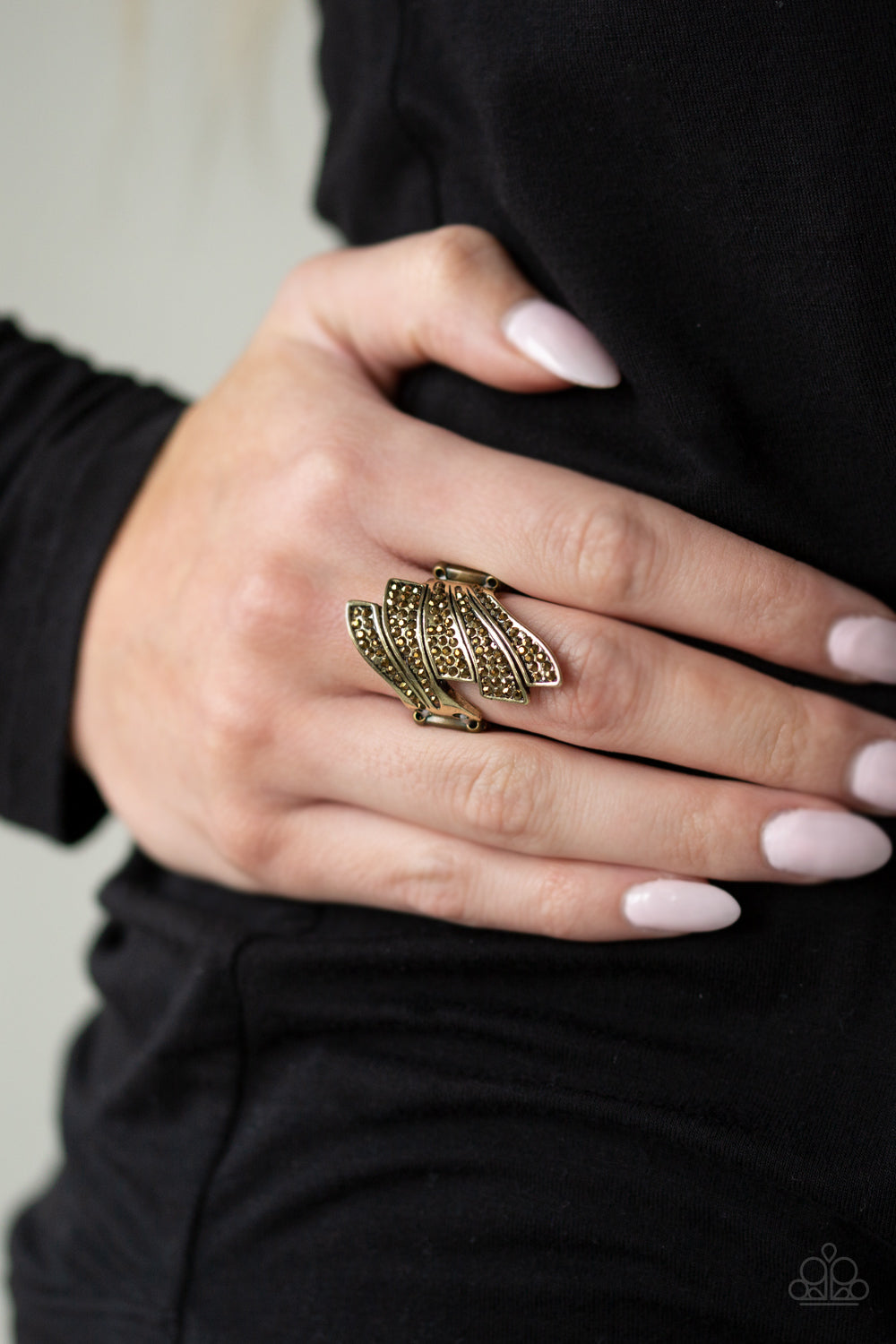 Paparazzi Accessories ✽ Majestically Monte Carlo - Brass Ring✽Flat Rate Ship $4.50✽