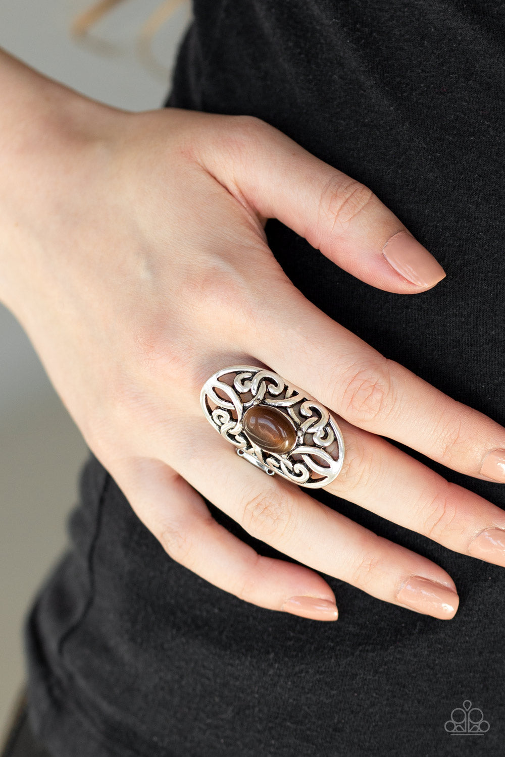 Paparazzi Accessories ✽ GLEAM Big - Brown Ring✽Flat Rate Ship $4.50✽