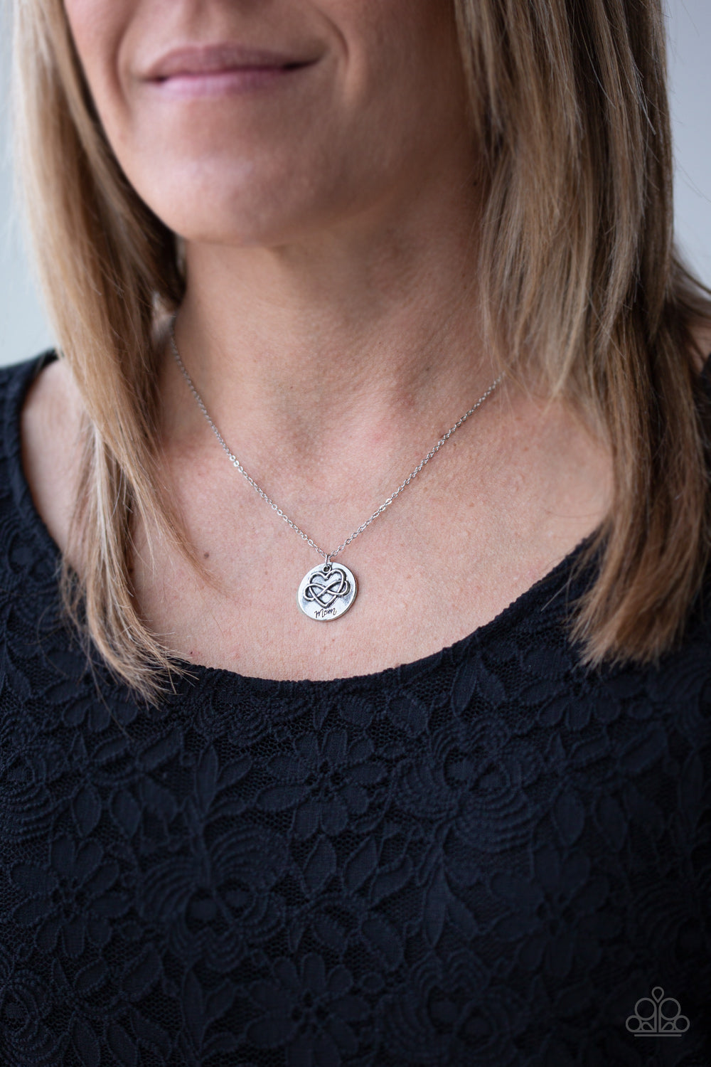 Paparazzi Accessories ✽ Home Is Where Mom Is - Silver Necklace✽Flat Rate Ship $4.50✽